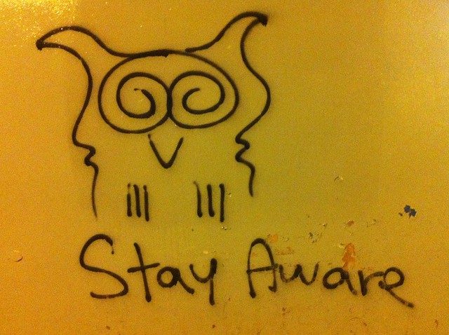 A good reminder while I'm out skateboarding in the city