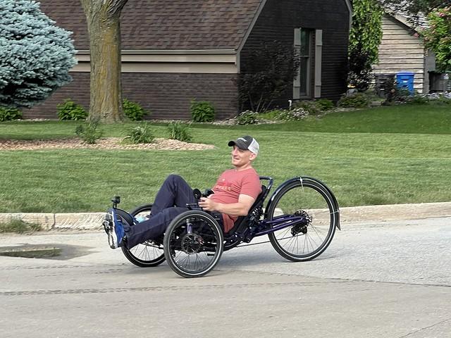 Taking Kari’s new trike for a spin