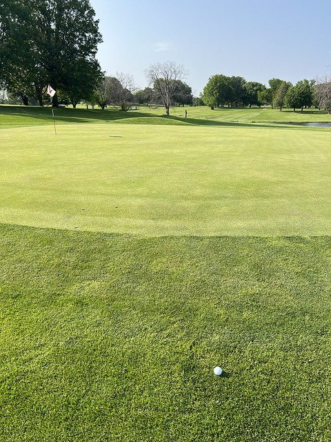 I just drove this green. Over it, actually. 300 yards