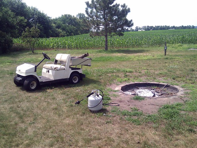 Toys in Richie's back yard