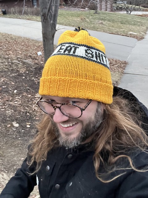 Just had a conversation with a neighbor woman. Forgot what hat I was wearing…