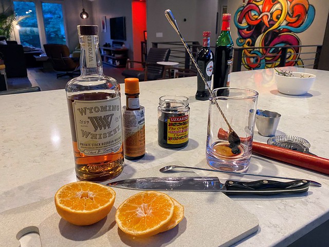 I do not recommended using Wyoming Whiskey for an old fashioned... unless you add a LOT of fixins