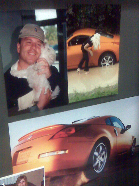 We found this photo that looked like kristin and a silver 350z.  Kathryn photoshopped it, I had i...