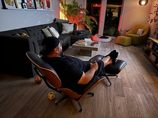 Danny test drives our chair