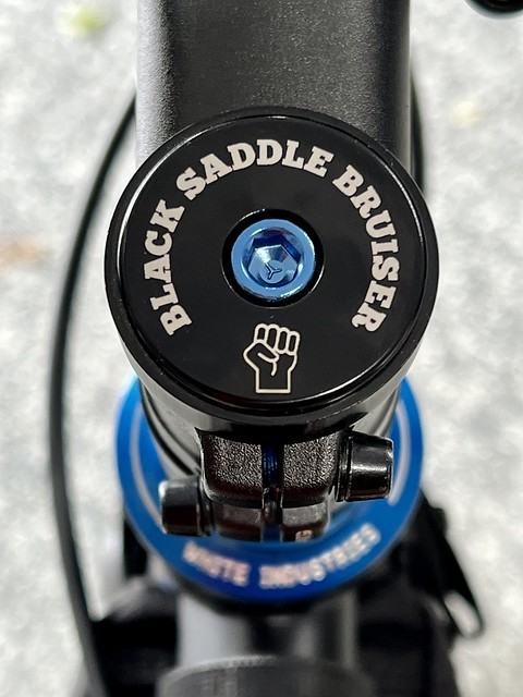 When Mitch built this bike, he kept calling it a bruiser… so, I got a new headset cap to honor ...