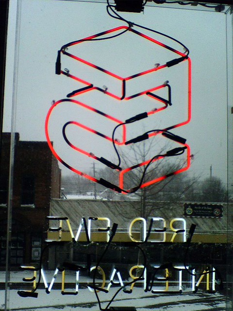 Backside of our Neon Sign