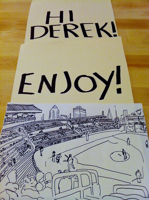 This put a smile on my face today. Hand drawn by Cat Rocketship... Even the folders.