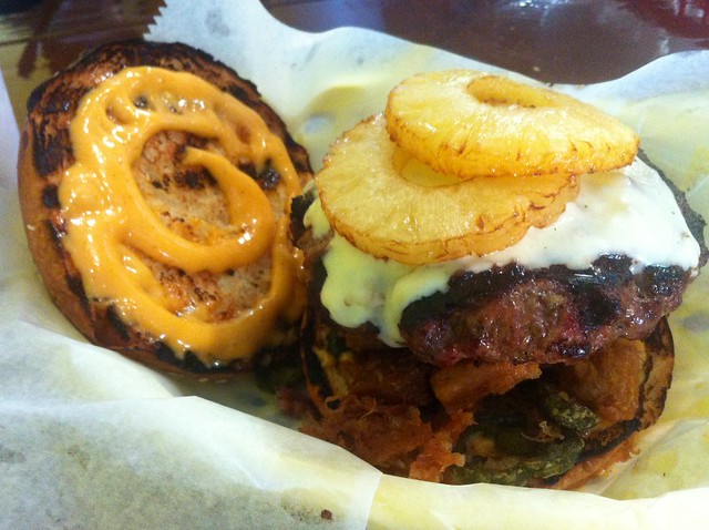 Jalapeño, pineapple, pork belly, cheeseburger