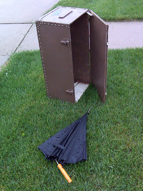 "How do you think the Scott's Lawn guy liked your treasure in the front yard?!"