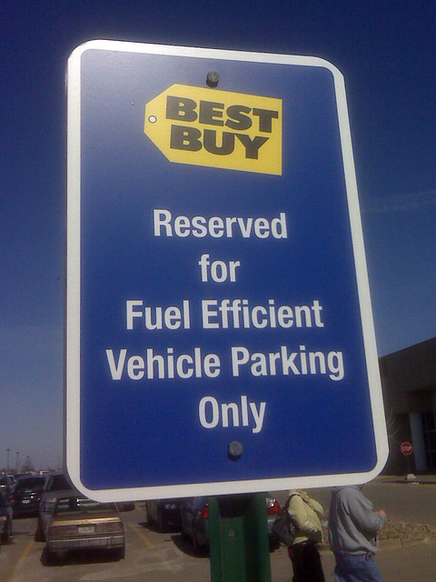 Reserved for Fuel Efficient Vehicle Parking Only