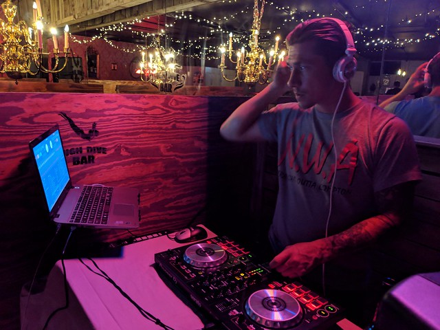 Germ at the new neighborhood bar