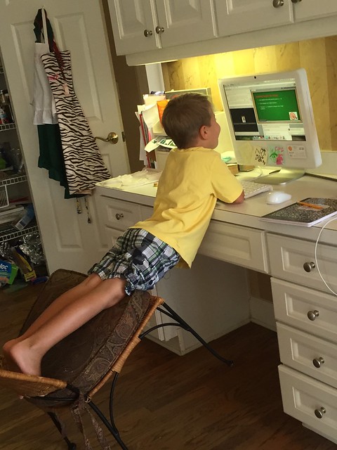 In 4th grade I was tested for ADD (twice) after my teacher reported that I rarely had all 4 legs of my chair/desk combo on the ground... I have a feeling that my nephew, currently taking online classes, is destined for great things.