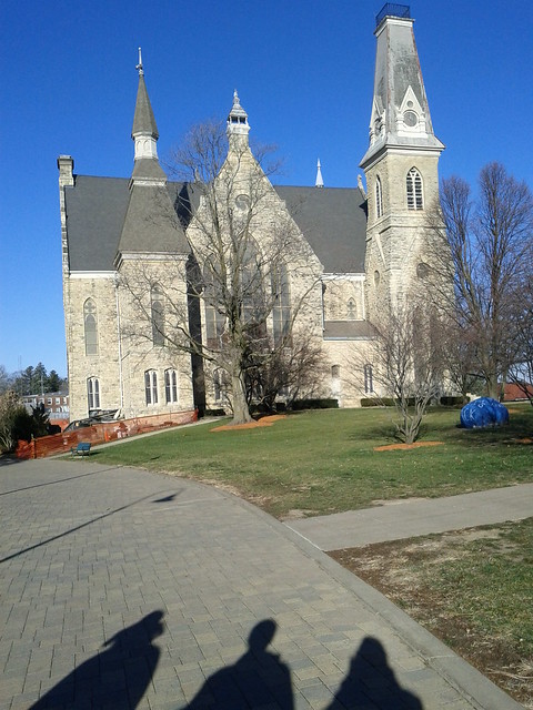 Walking across campus with @harper and @iandees after Politics 111.