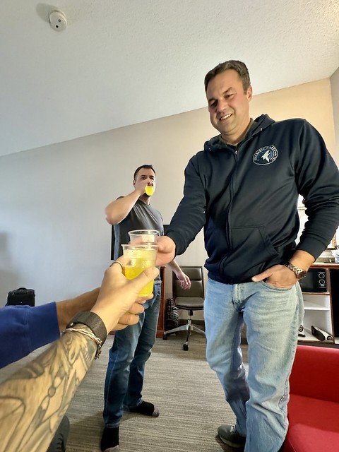 Cheers to hanging in Northwood, Iowa