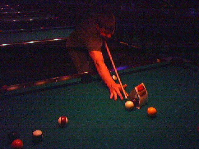 Chuck shooting obstacle pool