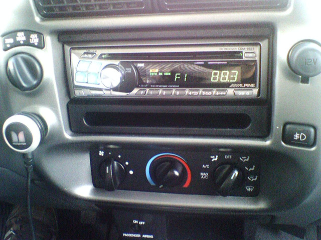 New Alpine deck in Jeff's truck