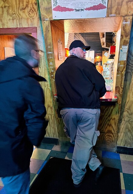 Jeff picked a piece of fuzz out of this guy’s ass and almost got us into a fight