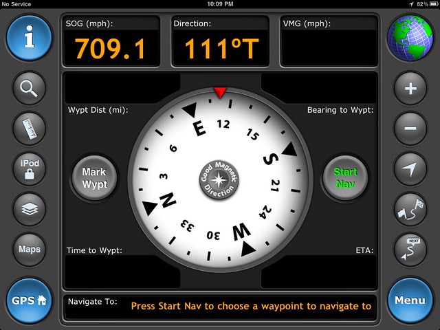 So, our plane was going pretty fast
