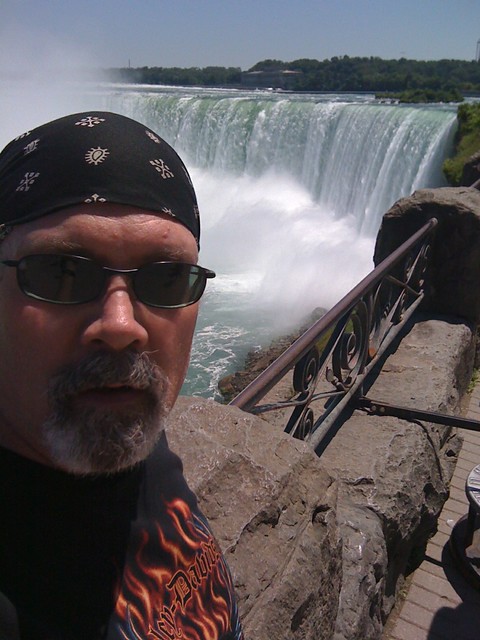 Kari's dad... who is riding the Harley from here to meet us in  Chicago tomorrow.