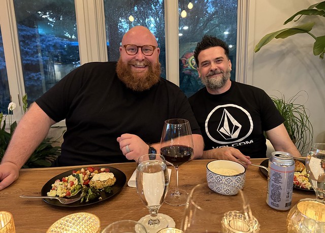 Crab cakes with these dudes