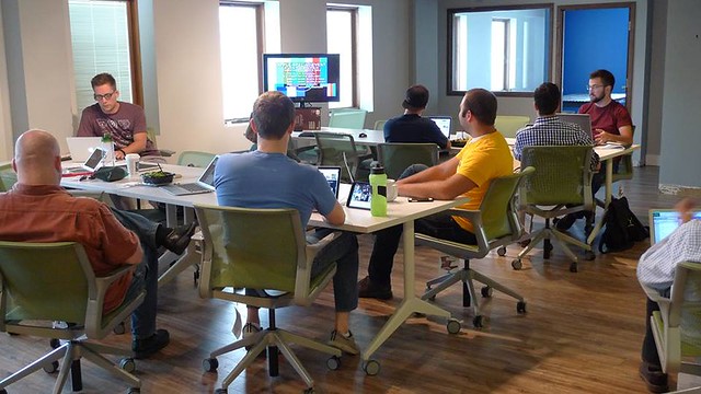 Watching the Apple Keynote at Gravitate