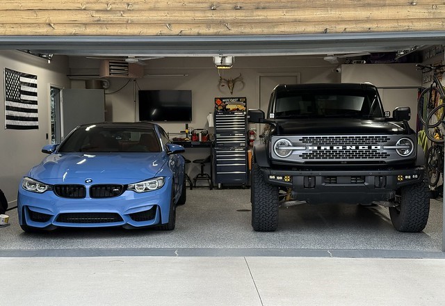 Kari’s outta town. First order of business… garage takeover.