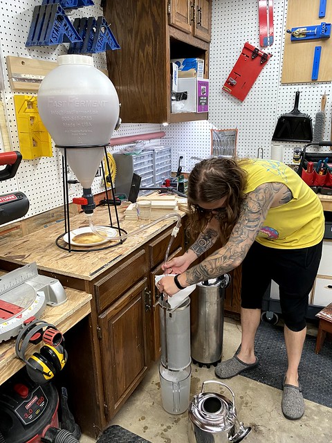 Very professional homebrew setup, hahah