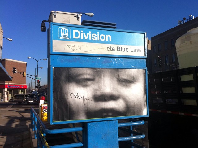 Baby paste up at my neighborhood subway stop