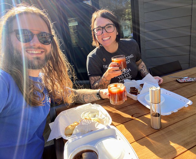 Election day patio lunching