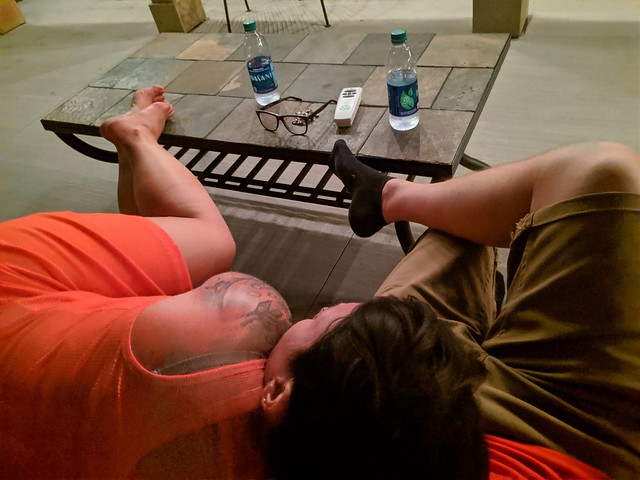 Late night patio chillin