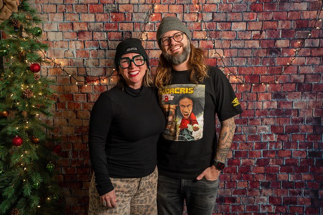 Someone offered to take our photo at First Friday and we said, ok.