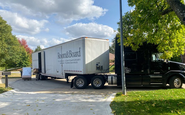 I’m starting to get to know the Room & Board delivery drivers