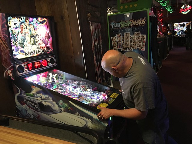 Intense pinball action at The Deadwood