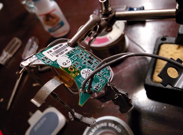 Burning the midnight solder.