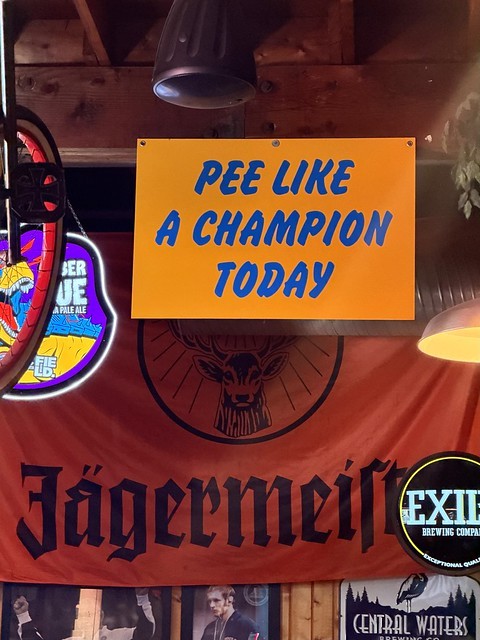 Pee like a champion today
