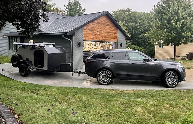 Kari’s hitch and vehicle is definitely not rated for this… but it’s not goin far