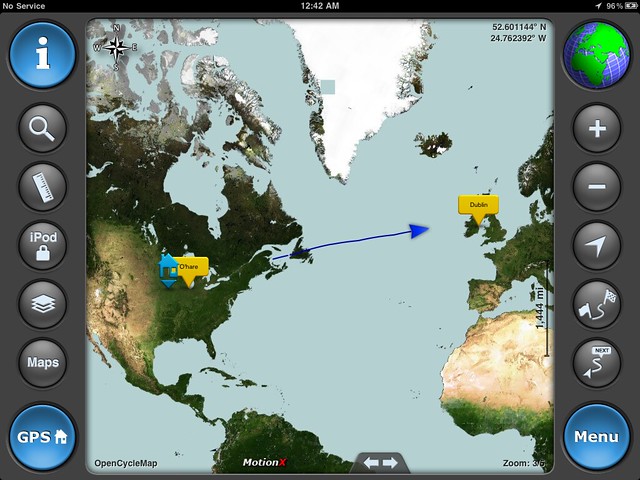 MotionX is a pretty sweet app on the plane.