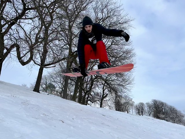 Gabe with a board grab