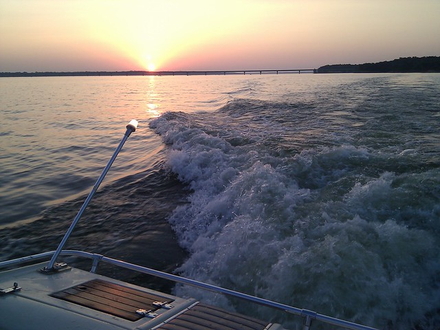 Nice evening on the lake with Dustin, Kari, Red, n Marc