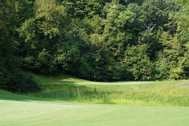 After you lay up, you just hit the green. Nothing else.