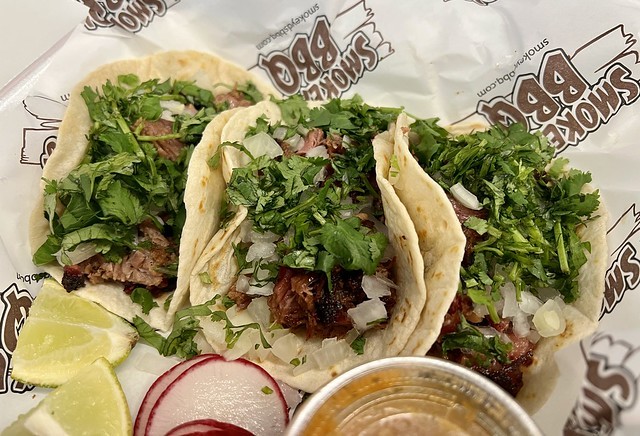 These burnt end street tacos were incredible