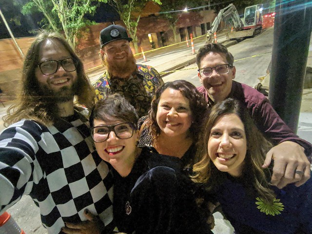 Birthday dinner crew