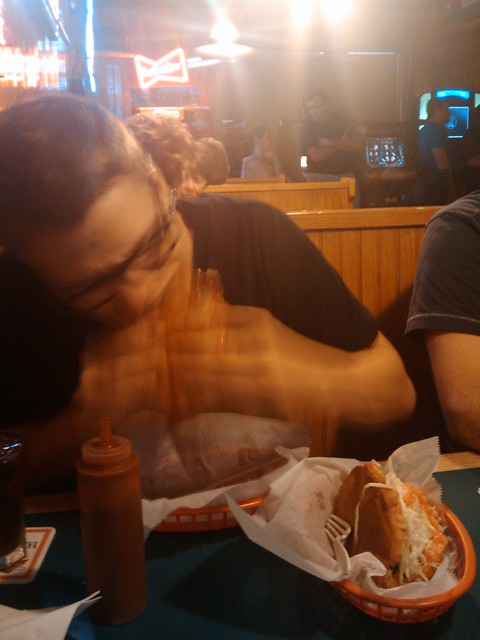 @djdiverse noming down on some yankee clipper taco tuesday