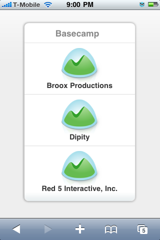 Basecamp is nice when you're part of more than 1 company