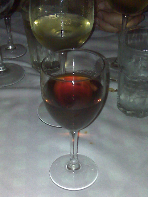 A generous glass of 40 year old port.