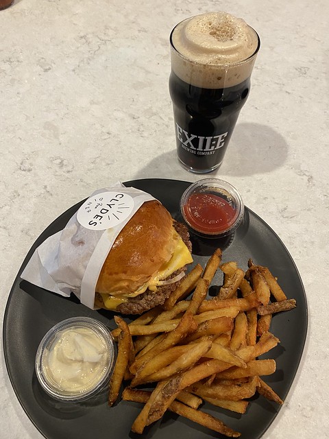 When Kari wants burgers, we get burgers. From Clyde’s