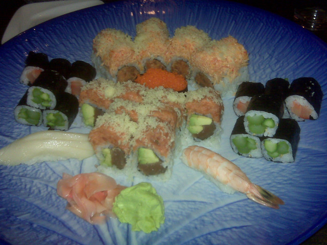 Sushi at Samurai Sushi and Hibachi