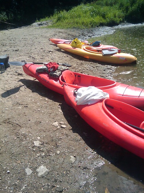 Kayaks at Stop #2