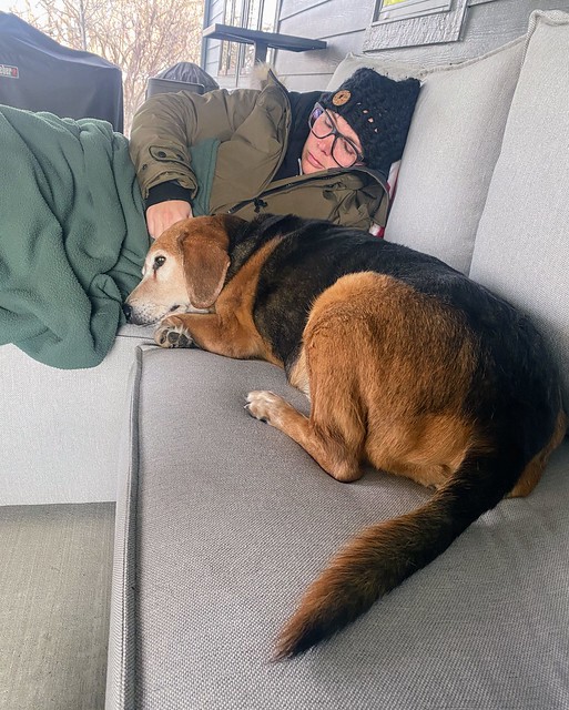 Garth is having a really hard time today. It's sad to be saying goodbye.