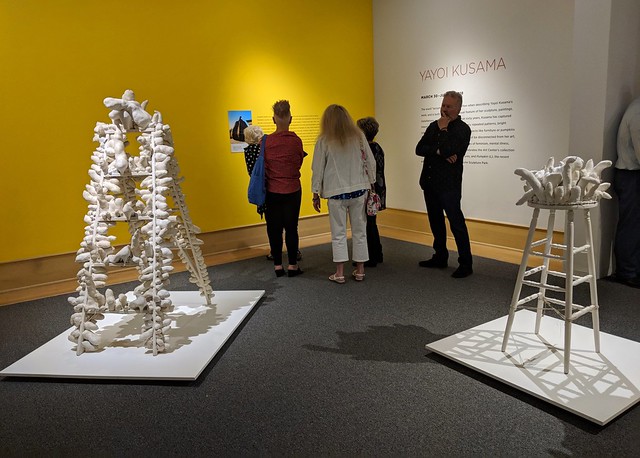 Yayoi Kusama soft sculptures at the DM art center